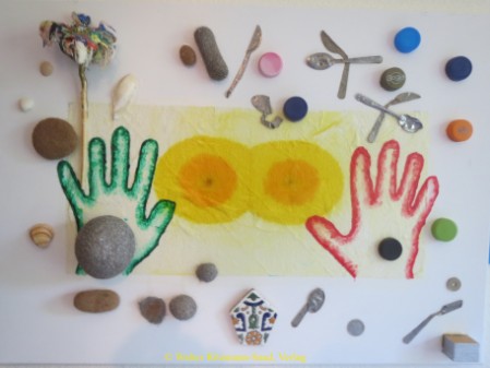 Natur, Busen, Abfall (Bild 70 x 50 cm)